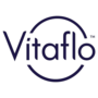 Logo von Vitaflo, bestehend aus dem Schriftzug "Vitaflo" in einer modernen Schriftart, umgeben von einem Kreis.