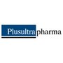 Logo von Plusultra Pharma, bestehend aus blauem und schwarzem Text, der den Firmennamen darstellt.